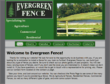 Tablet Screenshot of evergreenfence.net